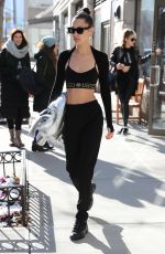 BELLA HADID at a Gym in New York 01/15/2017