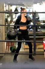 BELLA HADID at a Gym in New York 01/15/2017