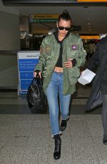 BELLA HADID at JFK Airport in New York 01/12/2017