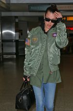 BELLA HADID at JFK Airport in New York 01/12/2017