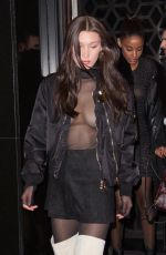 BELLA HADID at Kinugawa Restaurant in Paris 01/20/2017