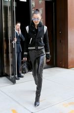 BELLA HADID Leaves Her Apartment in New York 01/15/2017
