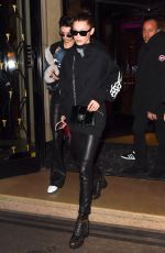BELLA HADID Night Out in Paris 01/24/2017