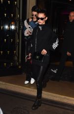 BELLA HADID Night Out in Paris 01/24/2017