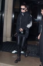 BELLA HADID Night Out in Paris 01/24/2017