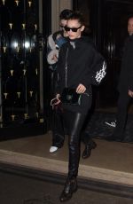 BELLA HADID Night Out in Paris 01/24/2017