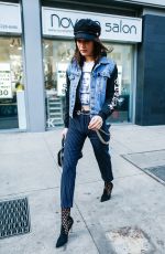 BELLA HADID Out and About in New York 01/13/2017