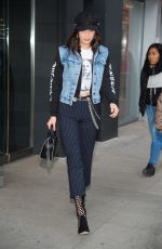BELLA HADID Out and About in New York 01/13/2017