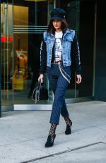 BELLA HADID Out and About in New York 01/13/2017