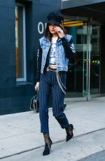 BELLA HADID Out and About in New York 01/13/2017