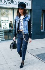 BELLA HADID Out and About in New York 01/13/2017