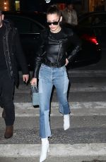 BELLA HADID Out and About in Paris 01/21/2017