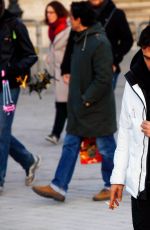 BELLA HADID Out and About in Paris 01/22/2017