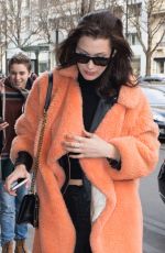 BELLA HADID Out and About in Paris 01/27/2017