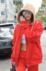 BELLA HADID Out for Lunch at Il Pastaio in Beverly Hills 01/03/2017