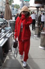 BELLA HADID Out for Lunch in Beverly Hills 01/03/2017