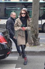 BELLA HADID Out for Shopping in Paris 01/23/2017