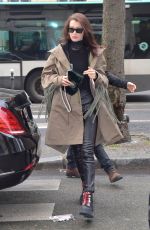 BELLA HADID Out for Shopping in Paris 01/23/2017