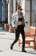 BELLA HADID Out in New York 01/15/2017