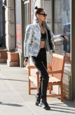 BELLA HADID Out in New York 01/15/2017