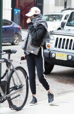 BELLA HADID Out in New York 01/28/2017