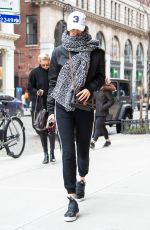 BELLA HADID Out in New York 01/28/2017