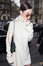 BELLA HADID Out in Paris 01/24/2017