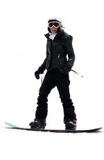 BETHENNY FRANKEL Snowboarding on Her Holiday in Aspen 12/25/2016