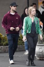BILLIE LOURD and Tayor Lautner Out in Studio City 01/04/2017