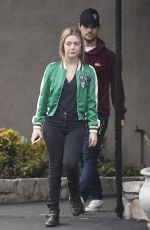 BILLIE LOURD and Tayor Lautner Out in Studio City 01/04/2017