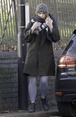BILLIE PIPER Walks Her Dog Out in London 01/05/2017