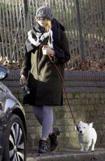 BILLIE PIPER Walks Her Dog Out in London 01/05/2017