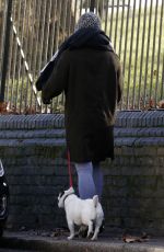 BILLIE PIPER Walks Her Dog Out in London 01/05/2017