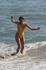 BLANCA BLANCO in Swimsuit on the Set of a Photoshoot at a Beach in Malibu 01/01/2017