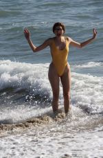 BLANCA BLANCO in Swimsuit on the Set of a Photoshoot at a Beach in Malibu 01/01/2017