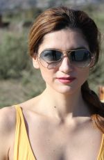 BLANCA BLANCO in Swimsuit on the Set of a Photoshoot at a Beach in Malibu 01/01/2017