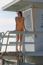 BLANCA BLANCO in Swimsuit on the Set of a Photoshoot at a Beach in Malibu 01/01/2017