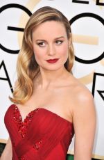 BRIE LARSON at 74th Annual Golden Globe Awards in Beverly Hills 01/08/2017