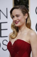 BRIE LARSON at 74th Annual Golden Globe Awards in Beverly Hills 01/08/2017