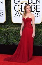 BRIE LARSON at 74th Annual Golden Globe Awards in Beverly Hills 01/08/2017