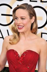 BRIE LARSON at 74th Annual Golden Globe Awards in Beverly Hills 01/08/2017