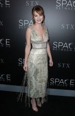 BRITT ROBERTSON at ‘The Space Between Us’ Premiere in Los Angeles 01/17/2017