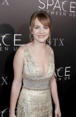 BRITT ROBERTSON at ‘The Space Between Us’ Premiere in Los Angeles 01/17/2017