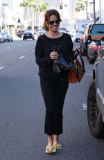 BROOKE BURKE Leaves a Nail Salon in Beverly Hills 01/19/2017