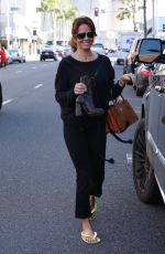BROOKE BURKE Out and About in Beverly Hills 01/19/2017