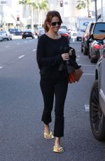 BROOKE BURKE Out and About in Beverly Hills 01/19/2017