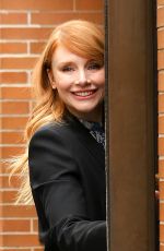 BRYCE DALLAS HOWARD Arrives at ABC Studios in New York 01/18/2017