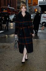 BRYCE DALLAS HOWARD Arrives at AOL Studios in New York 01/17/2017