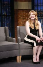 BRYCE DALLAS HOWARD at Late Night with Seth Myers in New York 01/25/2017