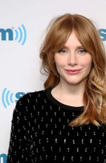 BRYCE DALLAS HOWARD at SiriusXM Radio in New York 01/17/2017